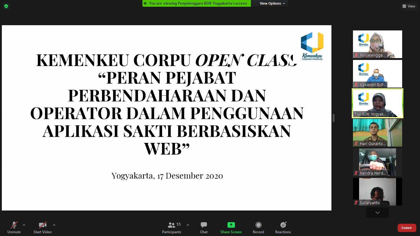 Mengenal Lebih Jauh SAKTI Berbasis Web dalam Kemenkeu Corpu Open Class